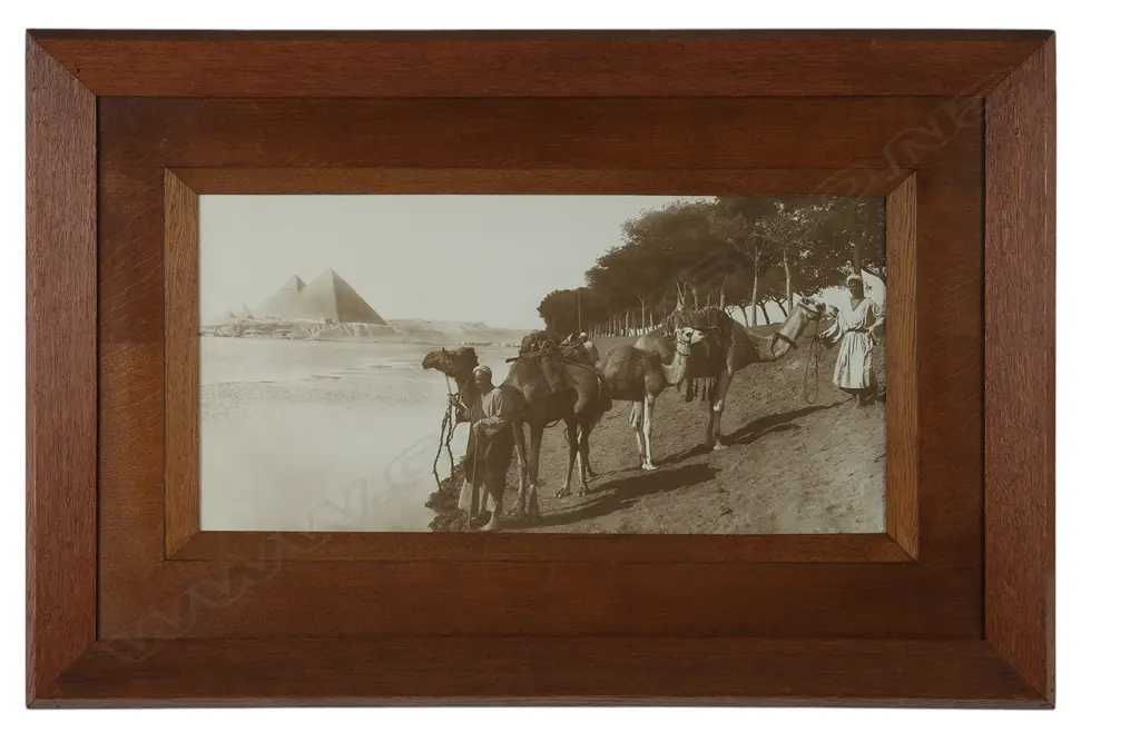 Gabriel Lekegian (1853-1920) 'Camels watering on the Nile', Image 1++